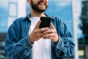 woman using phone